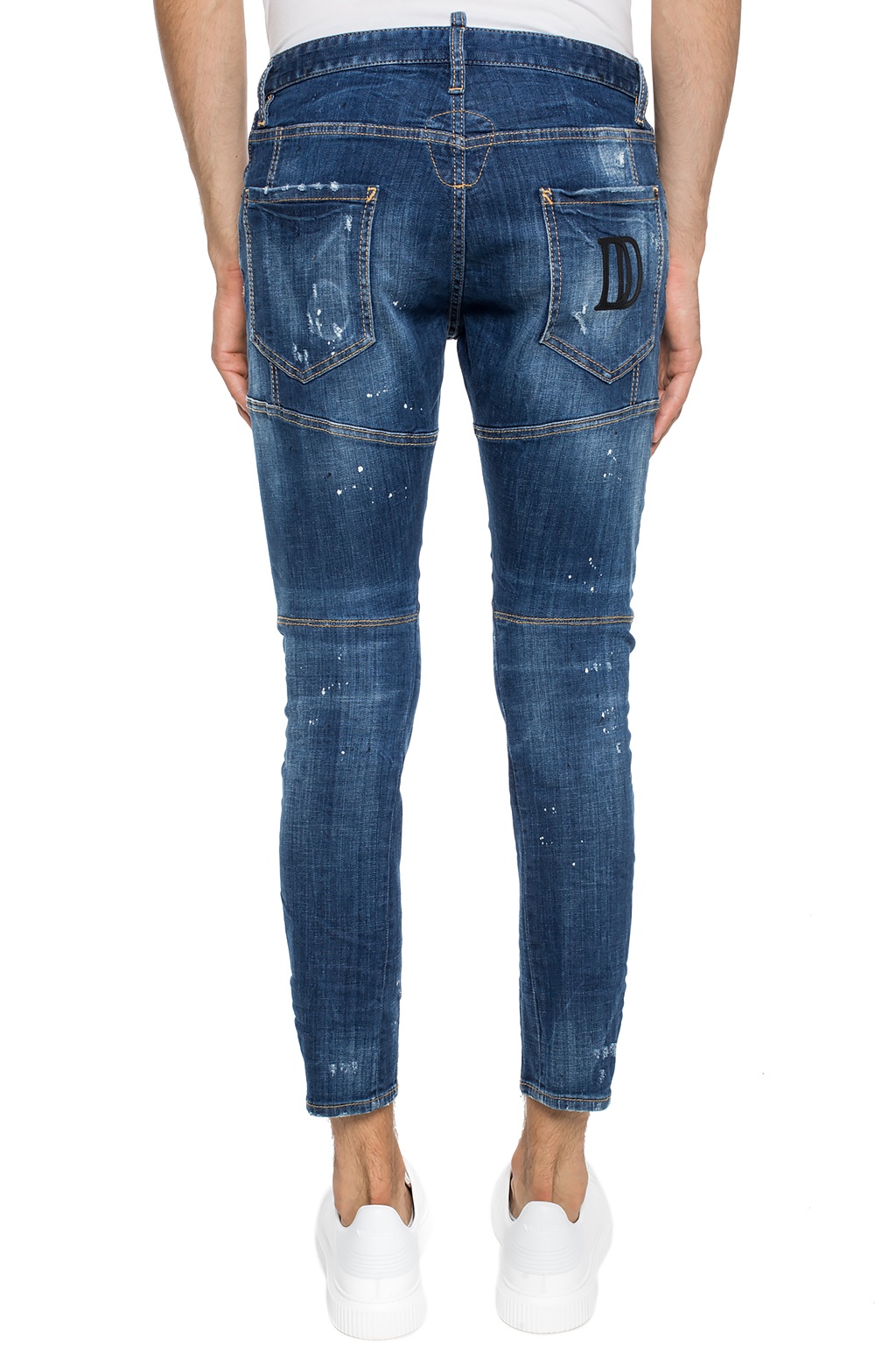 Blue 'Tidy Biker Jean' stonewashed jeans Dsquared2 - Vitkac Canada